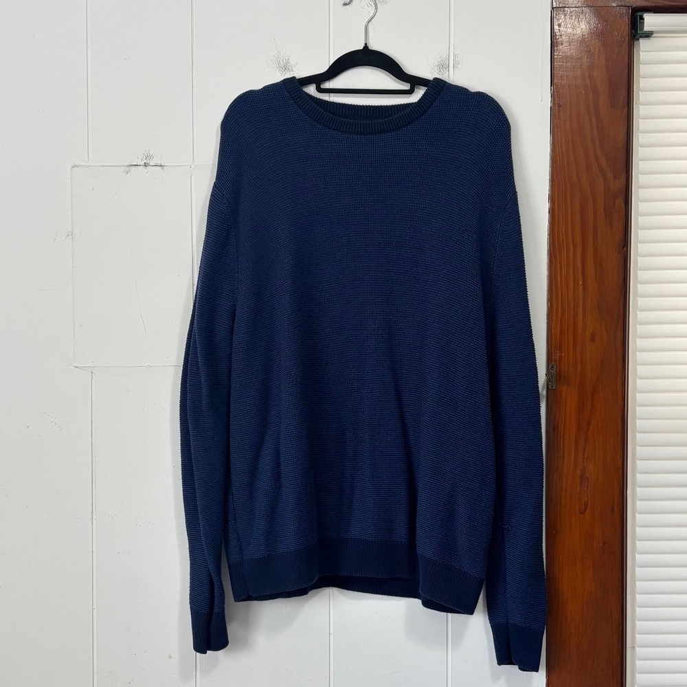 Chaps navy blue knit‎ men's sweater xxl